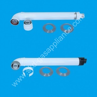 Standard aluminum coaxial flue pipe, Standard aluminum coaxial flue pipe
